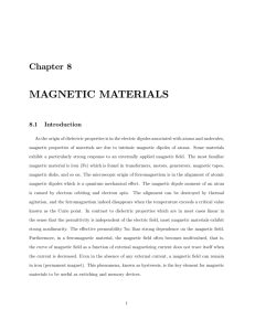 Chapter 8 Magnetic Materials