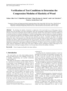 Wood, Compression Parallel to the Grain, Stiffness