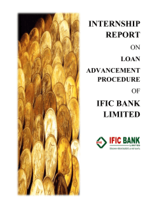 INTERNSHIP REPORT IFIC BANK LIMITED