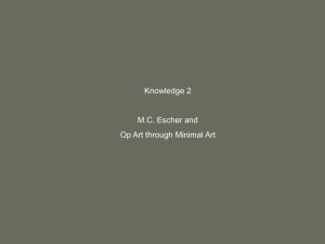 Knowledge 2 MC Escher and Op Art through
