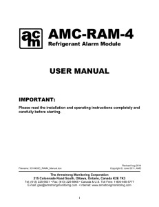 AMC-RAM-4 - Armstrong Monitoring Corporation