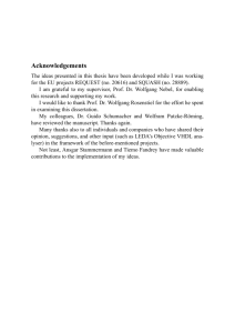 Acknowledgements - oops/ - Oldenburger Online-Publikations