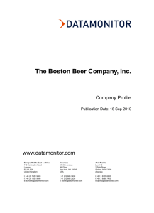 The Boston Beer Company, Inc.