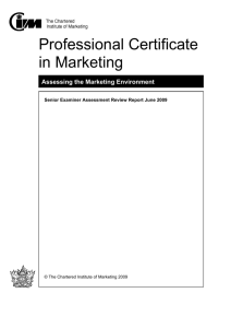 Assessing the Marketing Environment Senior