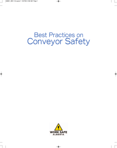 Best Practices on Conveyor Safety - Alberta Jobs, Skills, Training