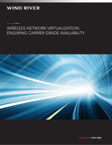 wireless network virtualization: ensuring carrier grade availability