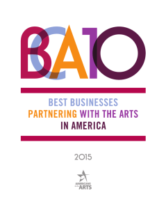 best businesses partnering with the arts in america