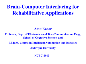 Brain-Computer Interfacing for Rehabilitative