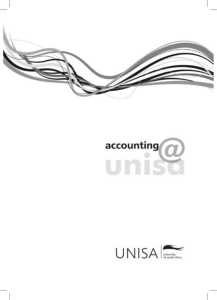 Accounting @ Unisa - Unisa Counselling and Career Development