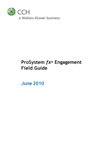 ProSystem fx Engagement 6.5 Field Guide - Support