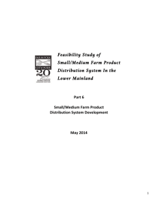 Small and Medium Farm Product Distribution System Development