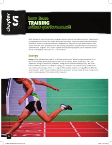 How does training affect performance?