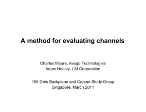 A Method for Evaluating Channels