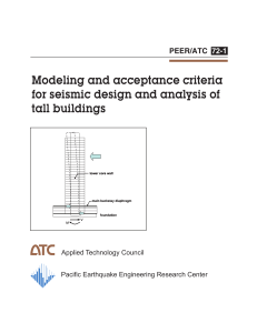 Modeling and acceptance criteria for seismic design and