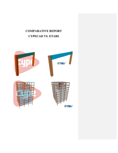 COMPARATIVE REPORT CYPECAD VS. ETABS