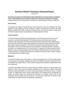 Summary of Electric Transmission Assessment Report