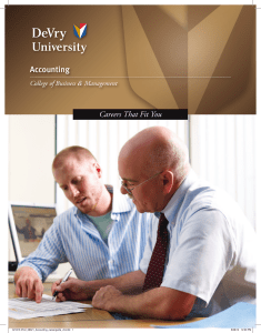 Accounting Degree Programs | Career Guide | DeVry University