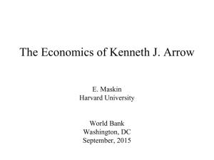 The Economics of Kenneth J. Arrow