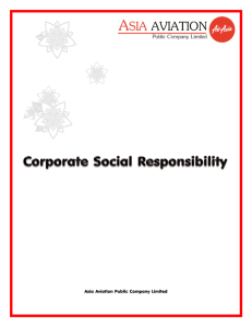 Corporate Social Responsibility - ASIA Aviation Public Company