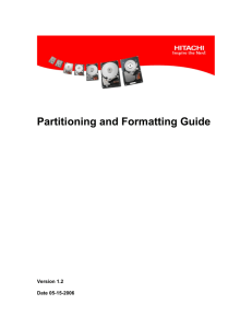 Partitioning and Formatting Guide