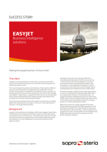 BI solution helps the easyJet business arrive on time