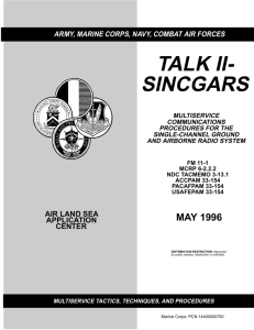 FM 11-1 Talk II - SINCGARS
