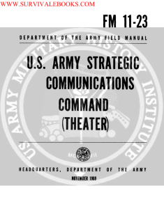 FM 11-23 ( U.S. Army Strategic Communications Command (Theater