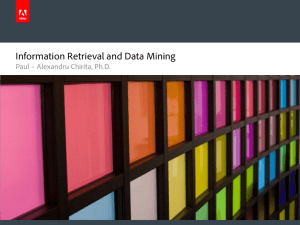 Information Retrieval and Data Mining