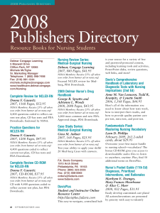 Publishers Directory - National Student Nurses Association