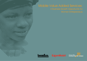 Mobile Value Added Services - Cherie Blair Foundation for Women