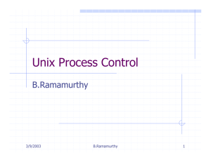 Unix Process Control