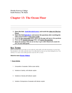 Chapter 13: The Ocean Floor