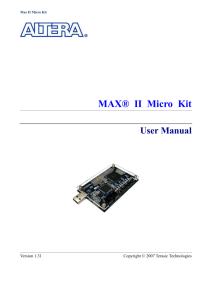 DE2 Development and Education Board User Manual