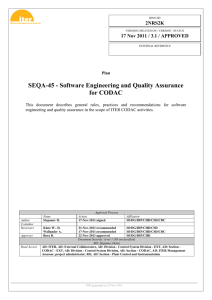SEQA-45 - Software Engineering and Quality Assurance for