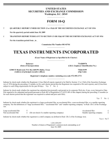 texas instruments incorporated