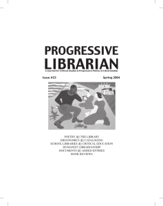 Entire contents in  - Progressive Librarians Guild