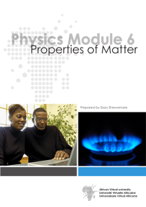 Properties of Matter - OER@AVU