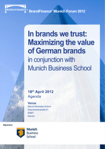 In brands we trust: Maximizing the value of German