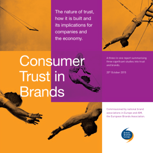 Consumer Trust in Brands
