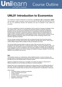 UNL81 Introduction to Economics