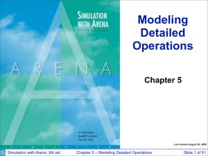 Chapter 5 -- Modeling Detailed Operations