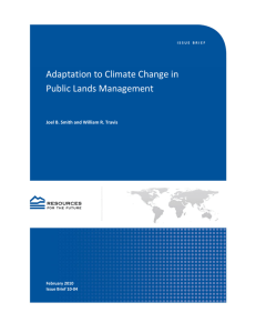 Adaptation to Climate Change in Public Lands Management