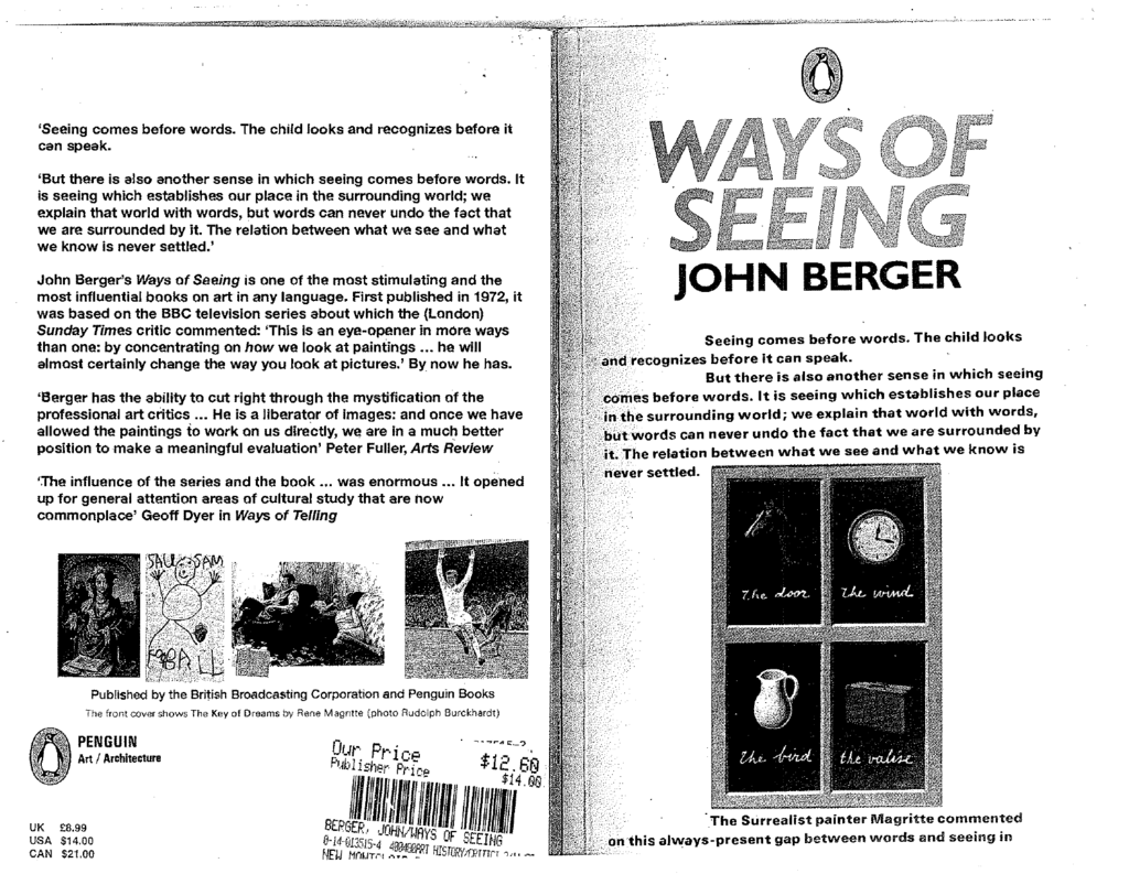 john berger ways of seeing near me