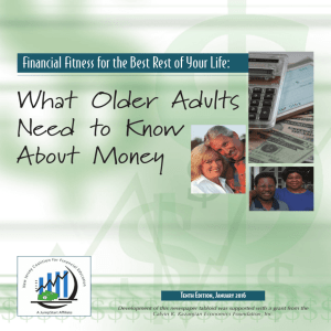 What Older Adults Need to Know About Money