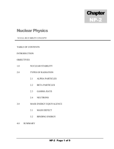 NP-2 Nuclear Stability Concepts
