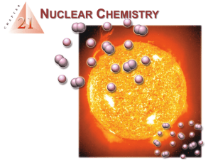 Chapter 21.3 NUCLEAR TRANSMUTATIONS