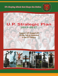 UP Strategic Plan - University of the Philippines