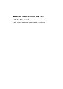 Taxation Administration Act 1953