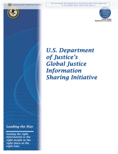 U.S. Department of Justice's Global Justice Information Sharing