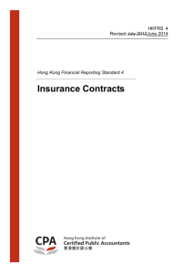 Insurance Contracts - Hong Kong Institute of Certified Public